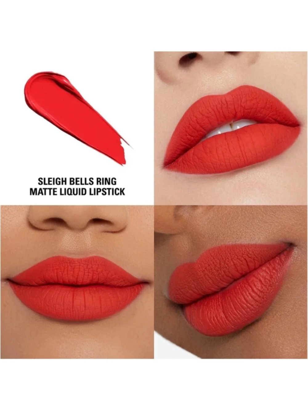 Kylie Cosmetics Holiday Matte Liquid Lipstick Bundle 418 Red Sleigh Bells Ring